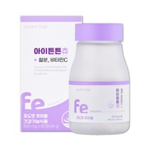 아이튼튼츄 프리미엄 츄어블 키즈 철분제 포도맛 건강기능식품, 60정, 48g, 1개
