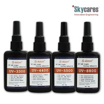 스카이케어스 UV-4400 경화접착제 LED 유리접착제 스마트폰수리 PCB수리 광경화 자외선 50g, 1개