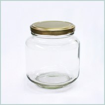 아트웨어 유리 쨈병 (선택1) 젓갈통 고추장통 된장보관 과일청용기, 1000ml, 1개
