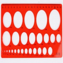 동그라미자 도형 원형 자 소, 기본, 소 사이즈