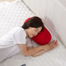 떡볶이 베개 발 쿠션 등받이 놀이방 침대떨어짐 방지 마이크로 에어볼 목 낮잠 수험생, 블루