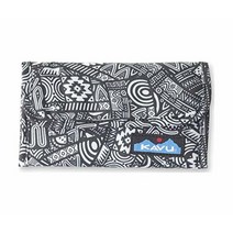 KAVU Mondo Spender 3단 지갑 여행용 클러치 - 낙서 리본, One Size, Doodle Ribbon