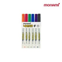모나미 중간글씨용 네임펜 12색 세트, 6색, 7세트
