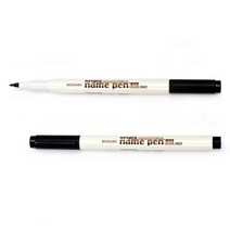 문화 2p 0.5mm 넥스프로 네임펜 흑 문화네임펜 필기, 1개