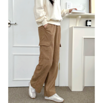 패션핏 빅포켓 캐주얼 여성 일자 통팬츠