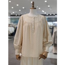 써스데이아일랜드 자수 레이스 블라우스 T232ABL532W