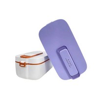 충전식 도시락 따뜻음식 스텐 소풍 사각 용기 뜨거운, 단일제품