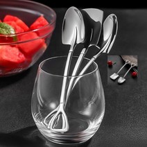 센스있는 티스푼 삽 모양 스텐 디저트스푼 카페 홈 스푼 미디어나무, 사각형