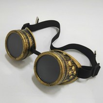 Steampunk 오토바이 안경 레트로 라이딩 고글 선글라스 고딕 드라이버 cosplay, 01 A