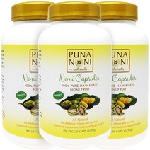 푸나 하와이 노니 캡슐 625mg 100정 3개, 3병
