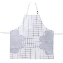 목공용앞치마 목수 공방 고급 남성 공구 앞치마 신제품 조절 방수 앞치마 여성 주방 레스토랑 턱받이 옥스, 01 WHITE_01 싱글 사이즈