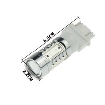 1x 블루 자동차 3157 브레이크 라이트 중지 전구 5 Emitters COB SMD LED W2.5q F007-B, 한개옵션0, 한개옵션0