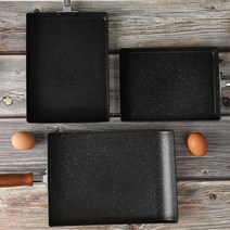 리빙패밀리 직사각 프라이팬 계란말이팬 계란말이 후라이팬, 1개, 직사각 가정용 (특대)