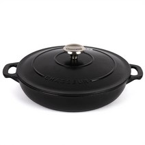 차세르 프리미엄 인덕션 무쇠 전골냄비 24cm 블랙 코스트코