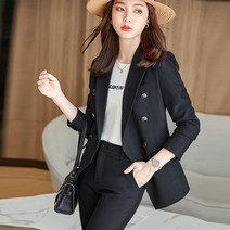FANSYLI 여성 정장 세트 추동 신상옷 캐주얼 정장 오피스 정장 셋업