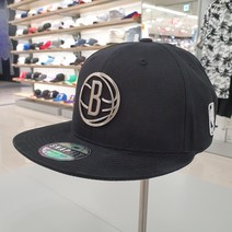 NBA_블랙 BKN 팀아트웍 메탈 HYFLAT CAP 스냅백 N225_AP_631P_NC대전유성