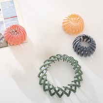 똥머리 올림머리 만두 헤어핀 머리끈