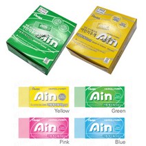 (Pentel) 펜텔 하이폴리머 아인 칼라에디션 ZEH-05 24개입1갑(옵션) AIN 아인 지우개, 그린