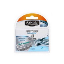 쉬크 쿼트로 티타늄 4중날 면도날 리필 4입4L0.07eA, 본상품선택, 본상품선택
