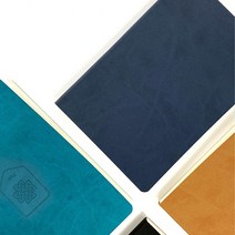 30%OFF-친환경노트 양장 무지 디자인 핸디 플래너 고급 인조가죽 오퍼비 반양장제본 이니셜 각인, 옥스포드블루, 유