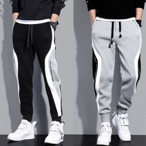 따뜻한 기모 안감 옆 배색 라인 포인트 남성 바지고무줄바지여성반바지 여자바지 여자 여자운동복 여성바지 점프수트 짝꿍닷컴 청바지 여성팬츠 여자긴바지 팬츠