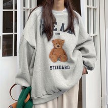 [자체제작] 스탠베어 프린팅 맨투맨