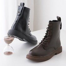 3cm 옆지퍼 여성 워커 부츠 통굽신발 DC782