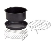 에어프라이어 에어프라이기 4Pcs 에어 프라이어 액세서리 Airfryer 2.3-3.2QT 에 대 한 6 인치 맞는 베이킹, 한개옵션0