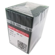 GROZ BECKERT CKPSMS 투명 플라스틱 상자에 담긴 바늘 100 Groz Beckert 135X17 DPX17 SY3355 산업용 워킹 풋 기계 바늘용 (16/100), 23/160