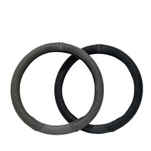 몽크로스 헥사곤 대형 차량용 핸들커버 사계절 원형 운전석 운전대 운전커버 논슬립 무독성 천연고무 이삿짐차 화물차 오염에강함 트럭 버스 공용 그레이 블랙 465~490mm, 다크블랙