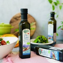 고챠도로 유기농 냉압착 아마씨유 250ml 오메가 3 6 9 폴리페놀 리그난 샐러드 드레싱, 1병