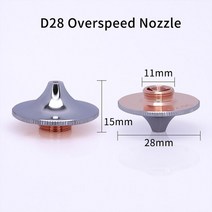 HANS D28 precitec 2.0C 이중 섬유 레이저 구리 노즐 wsx 초고속 레이저 노즐 고출력 overspeed1.0E, 더블 레이어, d1.8e, 과속 노즐, 1개