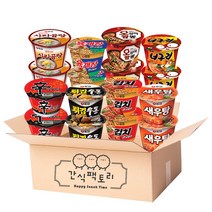 농심 신라면큰컵2+김치큰사발2+튀김우동큰컵2+오징어짬뽕큰컵2+너구리큰컵2+새우탕큰컵2+사리곰탕큰컵2+육개장큰사발2 총 16입, 16개입