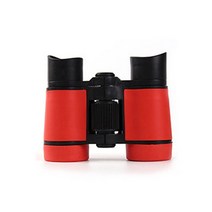 천체망원경토성 적도의 귀여운 미니 어린이 쌍안경 포켓 고무 망원경 게임 4x30mm 야외 장난감 교육 액, 06 Red