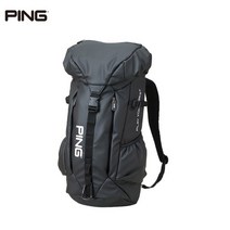 PING 백팩 GB-P222 핑 골프 소프트 PU 배낭 맨즈 2022년 모델 가방 골퍼, 1.블랙