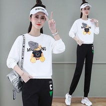 짐웨어 빅사이즈 트레이닝복 트레이닝셋업 땀복 여성 레저 캐주얼 츄리닝