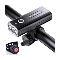 BOSIWO 자전거 라이트 대용량 5 200mAh USB 충전식 LED 헤드라이트 