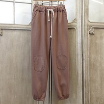 이힝 무릎 패치 스트링 밴딩 트레이닝 조거팬츠