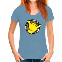 겨울 스노우 스포츠 보내! 티셔츠 스키 스노우보드 겨울 스포츠 샤카 걸이 느슨한 보내기, 18 WoMen Haze blue_06 XL