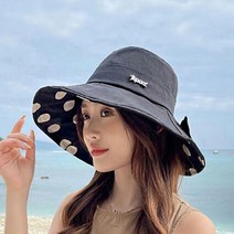 제이스토어 / 여성 비치 나들이 등산 리본 포인트 패션 모자