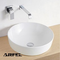 ARFEL 아르펠 도기 원형 탑볼세면기 H-427 카페 매장 인테리어 세면대, 1개