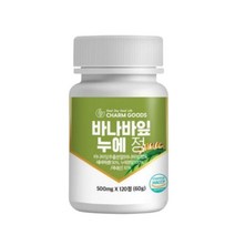바나바 잎 리프 추출 분말 동결건조 누에가루 정 식약처 해썹 인증, 1개, 120정