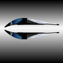 bmw m4 f32 f33 f36 f82 f83 램프 r abs 광택 이블 헤드 라이트 눈썹 4 시리즈 420d 420i 425d 430i 435i 440i 2013-2021, 글로스 블랙