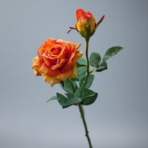 웨딩꽃 신부 화이트 웨딩 꽃 들러리 리얼 터치 라텍스 장미 인공 결혼 액세서리 홈 인테리어, 07 Orange Bouquet
