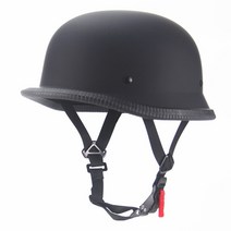 오토바이 헬멧 casco moto 헬멧 하프 페이스 빈티지 레트로 독일어 스쿠터 오토바이 헬멧 도트 승인 오토바이 액세서리, 메이트 블랙, XL