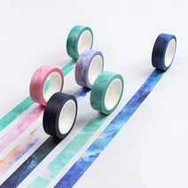 파스텔 우주 구름 디자인 마스킹테이프 마테 다꾸, 7. 세븐샷 (MT-255)
