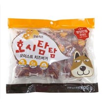 호시탐탐 모이스트버거 강아지 휴대용간식 오리고기 양고기 치즈 600g, 10개, 치즈버거 (600g)