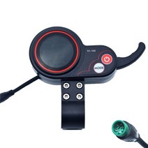 소설 36 48 LED 디스플레이 스로틀 속도 마일리지 배터리 실패 프롬프트 5 핀 커넥터 전기 스쿠터, [01] black