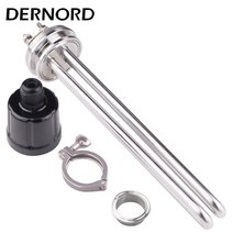 바닥 난방 부품 dernord 1.53939 온수기 용 트라이 클램프 양조 가열 요소, 220v, 2.5kw, 그림이 보여주듯이