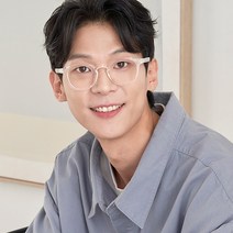 블루래빗 남녀공용 자외선 블루라이트차단 볼드 아넬 스퀘어 뿔테안경
